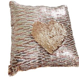POSH HOME Rainbow Magic Sequins Pillow 16”x 16”
